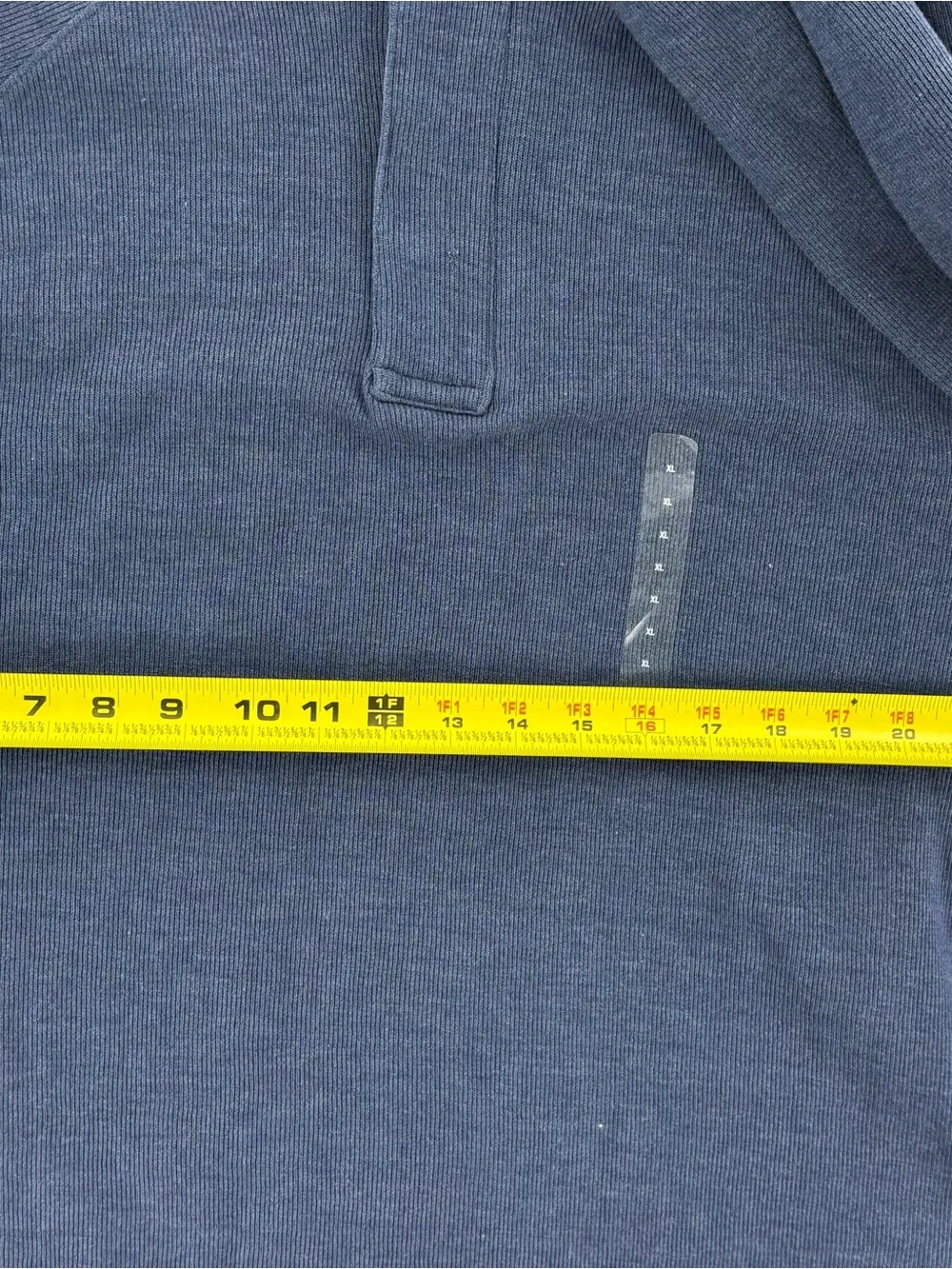 GAP Men's Navy Half-Placket Pullover Sweatshirt